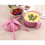 wheatstraw double bowl with cutlery set corporate gifts door gift giveaway