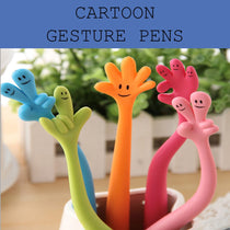 cartoon gesture pens corporate gifts door gift