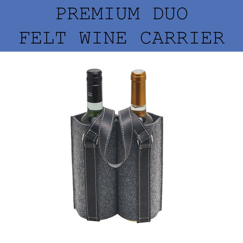 duo pair felt wine carrier corporate gifts door gift