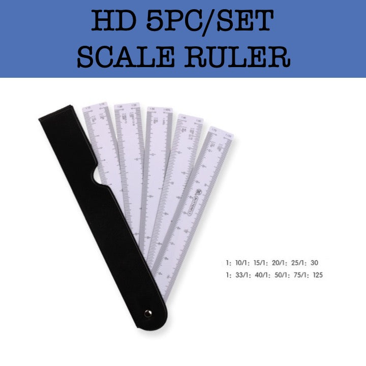 HD 5PC SET Scale Ruler | ShopGifts | Corporate Gift Singapore