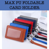 Max PU Foldable Card Holder corporate gift door gifts giveaway