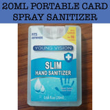 20ml Portable Card Spray Sanitizer door gifts corporate gift