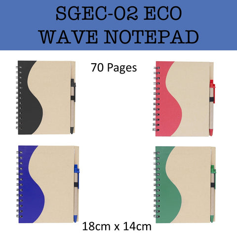 eco friendly wave notepad corporate gifts door gift
