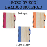 eco friendly bamboo notebook notepad corporate gifts door gift