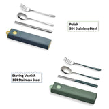 Travel portable stainless steel cutlery set corporate gift door gifts singapore