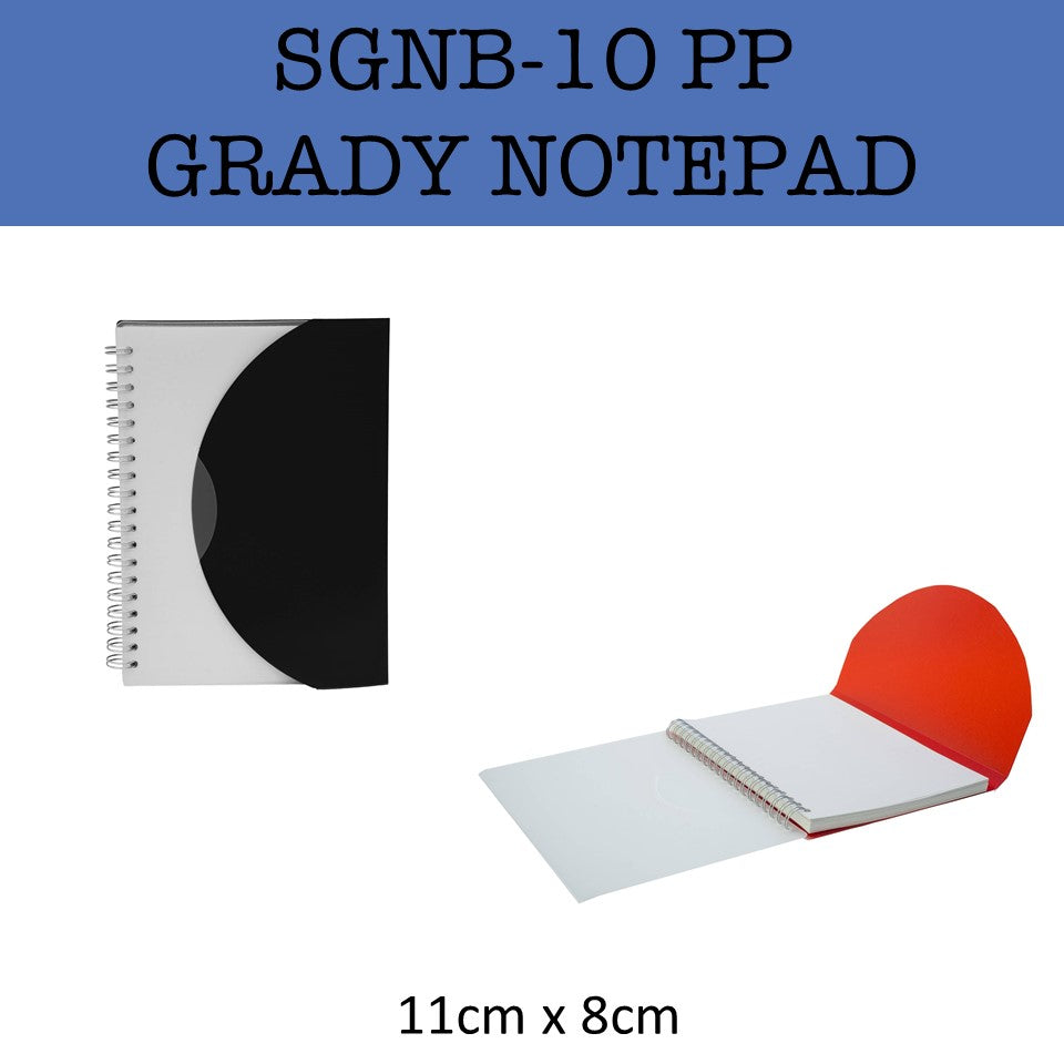 SGNB-10 PP Grady Notepad | ShopGifts | Corporate Gift Singapore