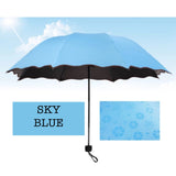 blue mini anti uv umbrella corporate gift